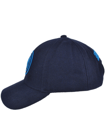 CAPPELLO BASEBALL FELTRO RICAMO AZZURRO 100%PL Enzo Castellano SSC NAPOLI