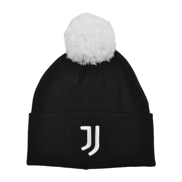 Cappello Nero Pon Pon Bianco Ric 52%vi 30%pl 18%pa Juve - Imma Italy