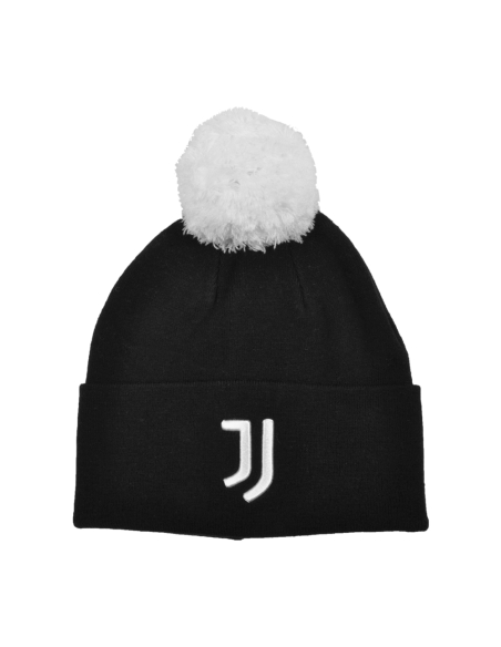 Cappello Nero Pon Pon Bianco Ric 52%vi 30%pl 18%pa Juve - Imma Italy