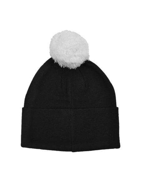Cappello Nero Pon Pon Bianco Ric 52%vi 30%pl 18%pa Juve - Imma Italy