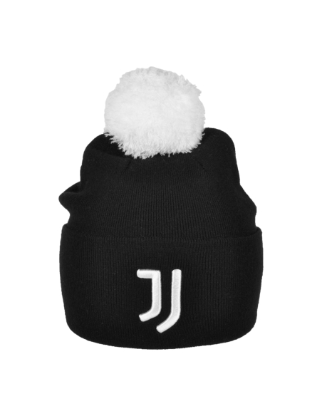 Cappello Nero Pon Pon Bianco Ric 52%vi 30%pl 18%pa Juve - Imma Italy