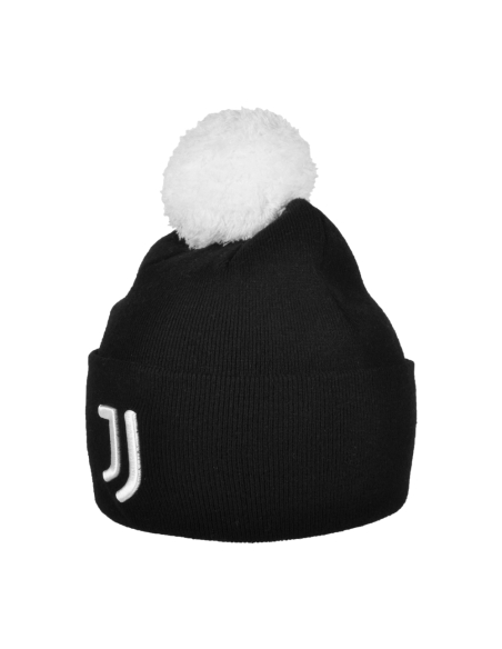 Cappello Nero Pon Pon Bianco Ric 52%vi 30%pl 18%pa Juve - Imma Italy