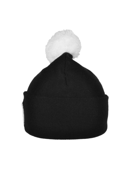 Cappello Nero Pon Pon Bianco Ric 52%vi 30%pl 18%pa Juve - Imma Italy