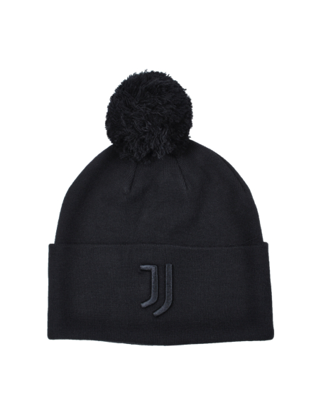 Cappello Nero Pon Pon Nero Ric 52%vi 30%pl 18%pa Juve - Imma Italy