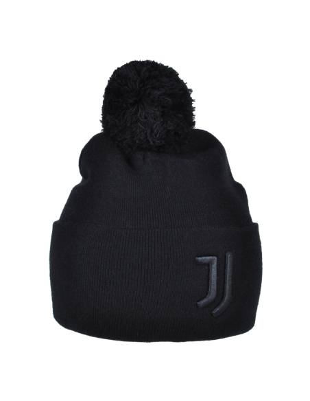 Cappello Nero Pon Pon Nero Ric 52%vi 30%pl 18%pa Juve - Imma Italy