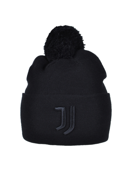 Cappello Nero Pon Pon Nero Ric 52%vi 30%pl 18%pa Juve - Imma Italy