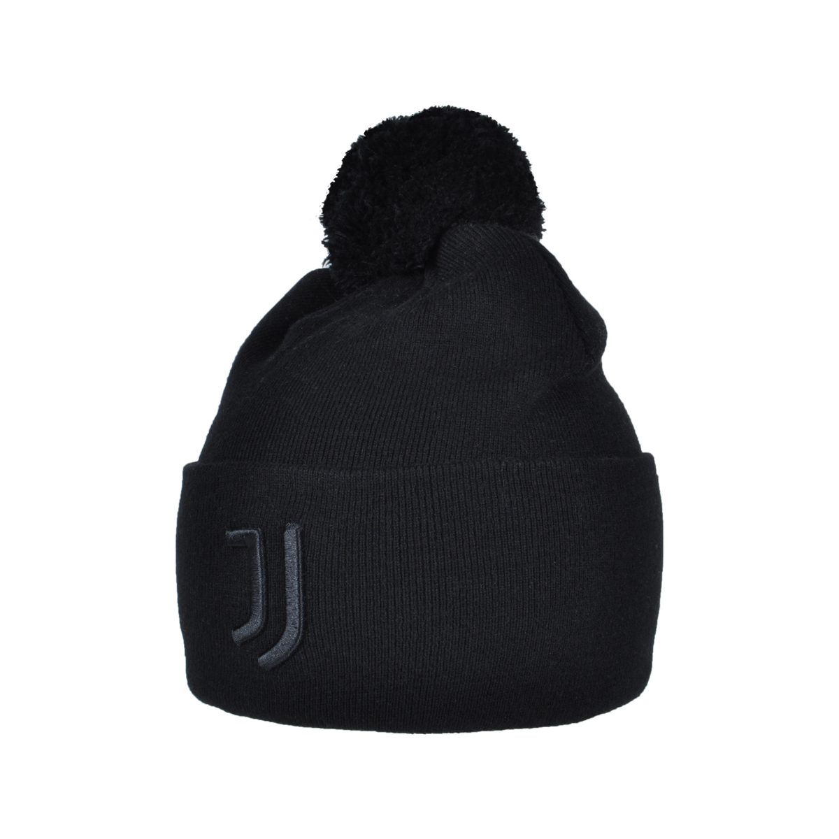 Cappello Nero Pon Pon Nero Ric 52%vi 30%pl 18%pa Juve - Imma Italy
