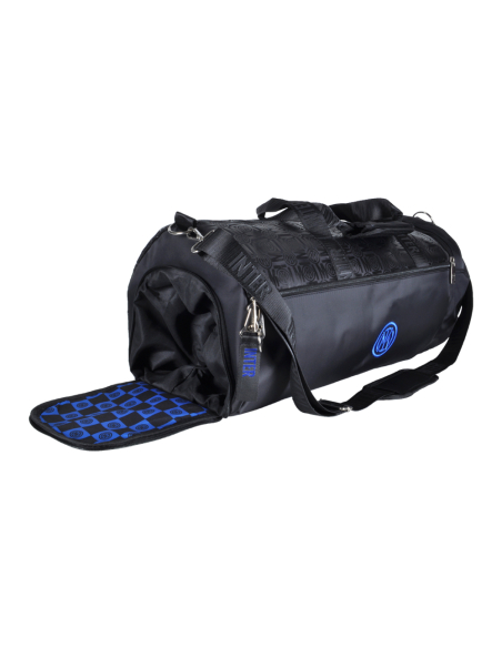 Borsone Stampato Nero Ric Blue 100% Pl Inter - Imma Italy