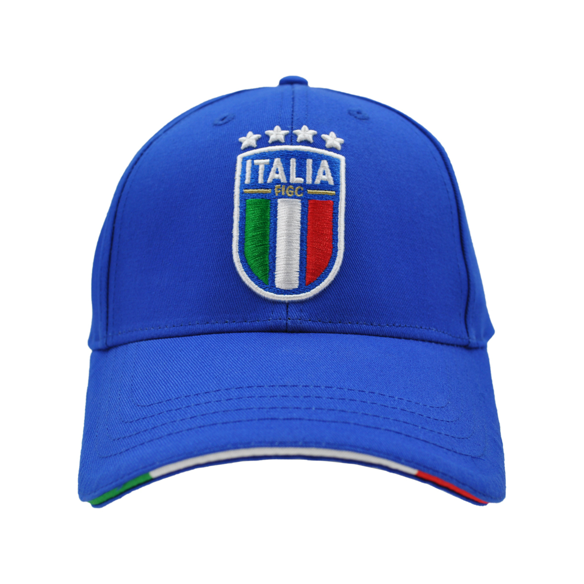 CAPPELLO BASEBALL AZZURRO CON RICAMO 100%CO ITALIA