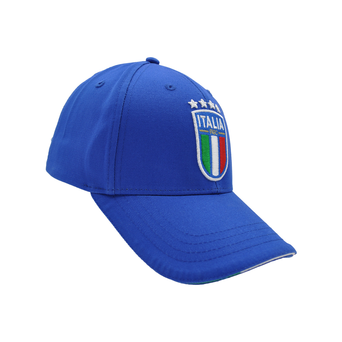 CAPPELLO BASEBALL AZZURRO CON RICAMO 100%CO ITALIA