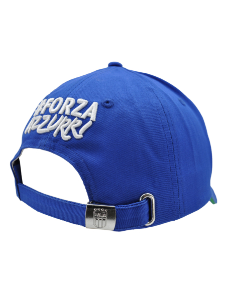 CAPPELLO BASEBALL AZZURRO CON RICAMO 100%CO ITALIA