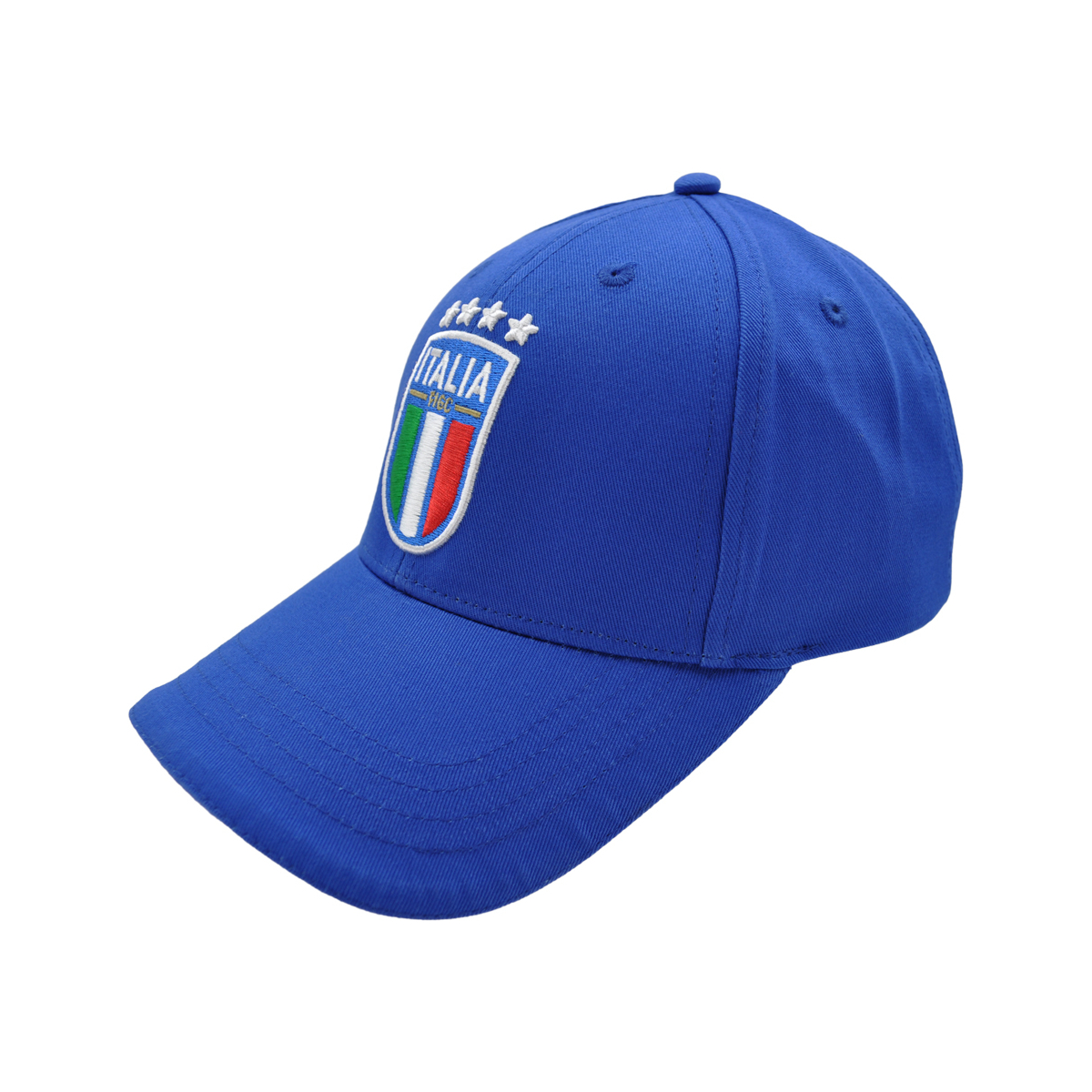 CAPPELLO BASEBALL AZZURRO CON RICAMO 100%CO ITALIA