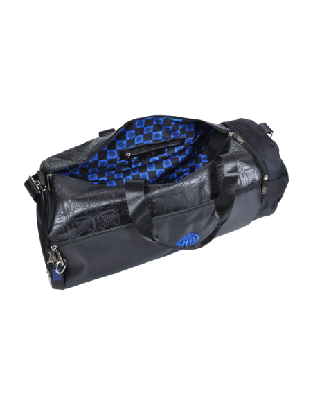 Borsone Stampato Nero Ric Blue 100% Pl Inter - Imma Italy