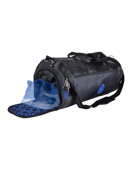 Borsone Stampato Nero Ric Blue 100% Pl Inter - Imma Italy