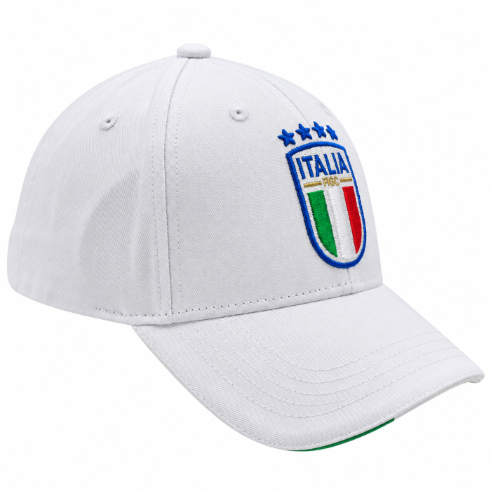 CAPPELLO BASEBALL BIANCO CON RICAMO 100%CO ITALIA 2