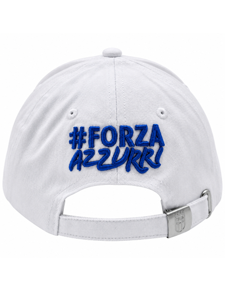 CAPPELLO BASEBALL BIANCO CON RICAMO 100%CO ITALIA