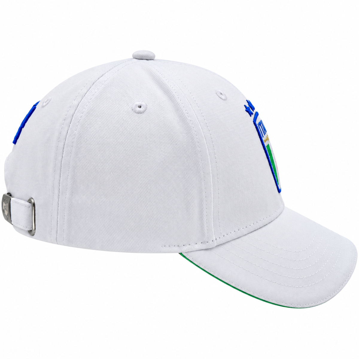 CAPPELLO BASEBALL BIANCO CON RICAMO 100%CO ITALIA