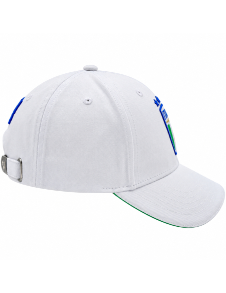 CAPPELLO BASEBALL BIANCO CON RICAMO 100%CO ITALIA