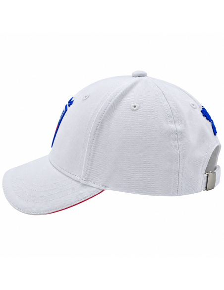 CAPPELLO BASEBALL BIANCO CON RICAMO 100%CO ITALIA