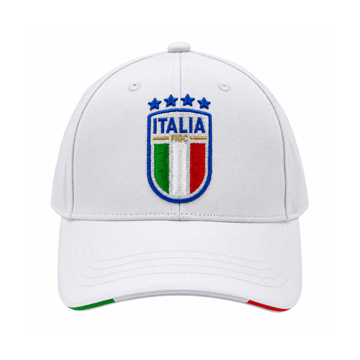 CAPPELLO BASEBALL BIANCO CON RICAMO 100%CO ITALIA