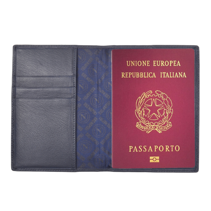 PORTAPASSAPORTO RFID 100%PELLE SSC NAPOLI 2