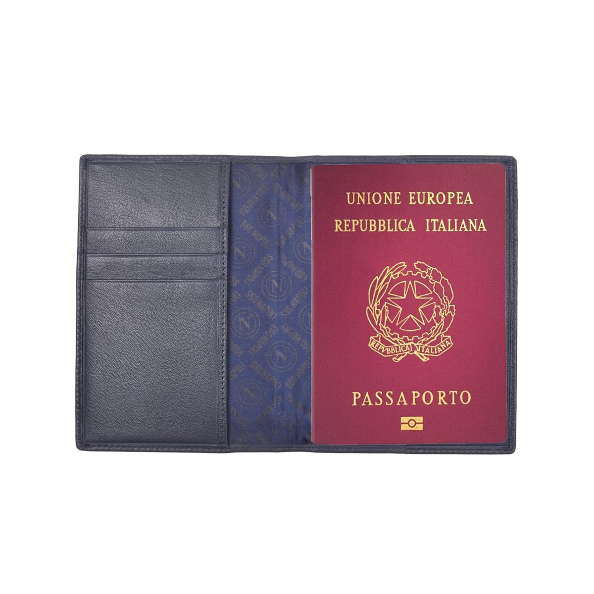 PORTAPASSAPORTO RFID 100%PELLE SSC NAPOLI