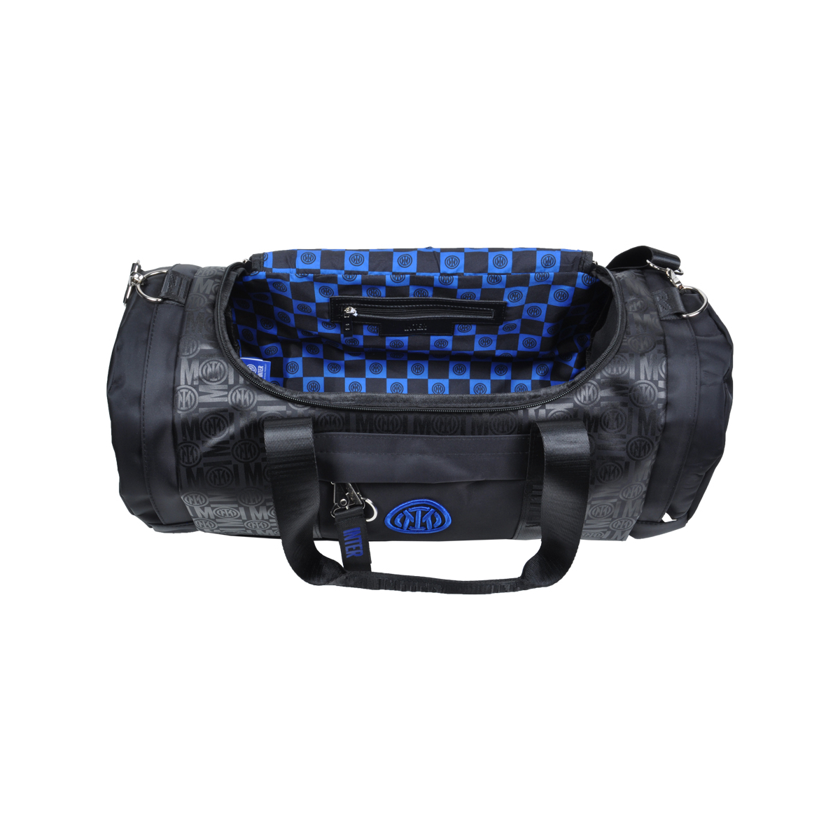 Borsone Stampato Nero Ric Blue 100% Pl Inter - Imma Italy