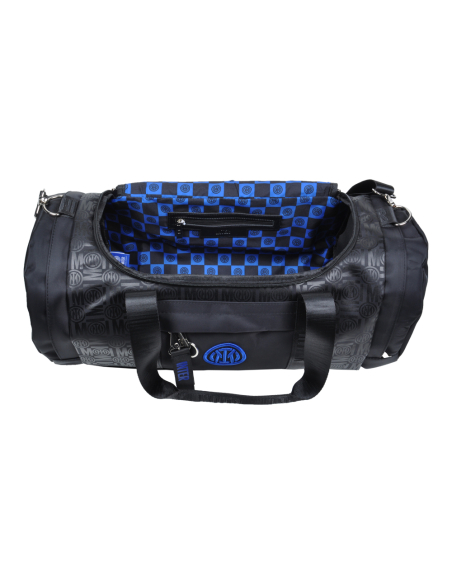 Borsone Stampato Nero Ric Blue 100% Pl Inter - Imma Italy