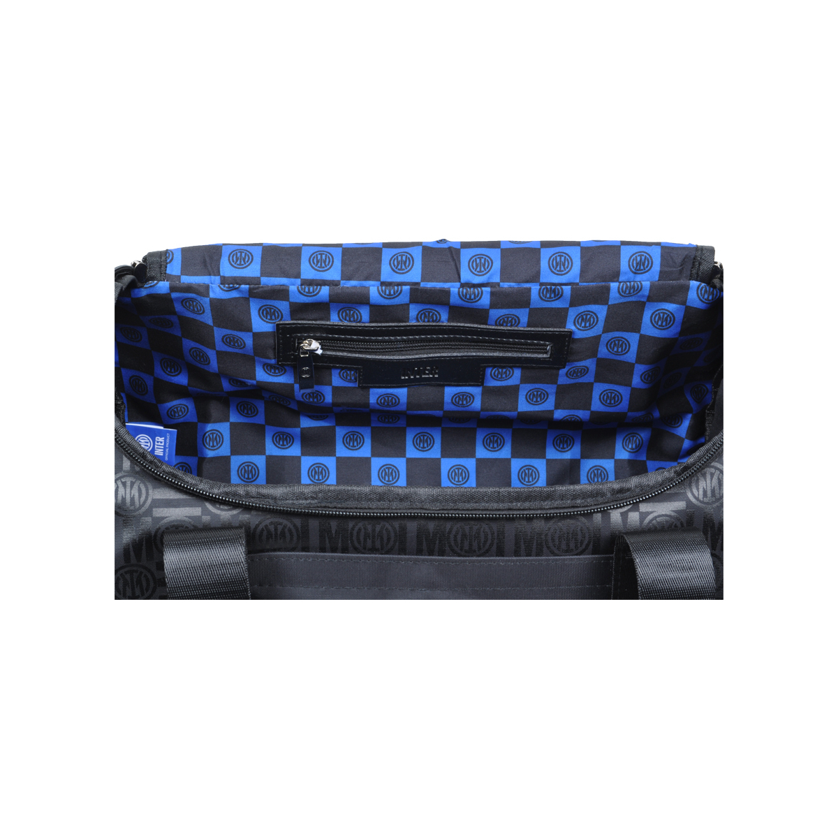 Borsone Stampato Nero Ric Blue 100% Pl Inter - Imma Italy