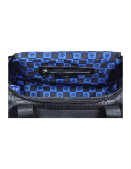 Borsone Stampato Nero Ric Blue 100% Pl Inter - Imma Italy