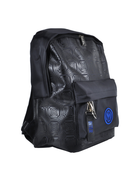 Borsa Zaino Stampato Nero Ric Blue 100% Pl Inter - Imma Italy