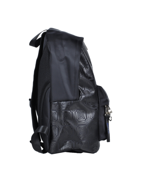 Borsa Zaino Stampato Nero Ric Blue 100% Pl Inter - Imma Italy