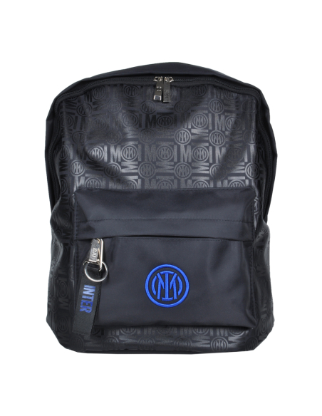Borsa Zaino Stampato Nero Ric Blue 100% Pl Inter - Imma Italy