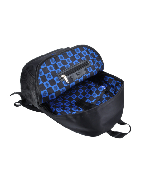 Borsa Zaino Stampato Nero Ric Blue 100% Pl Inter - Imma Italy