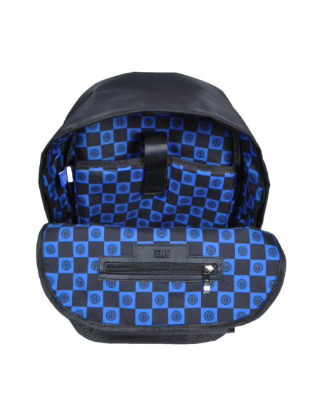 Borsa Zaino Stampato Nero Ric Blue 100% Pl Inter - Imma Italy