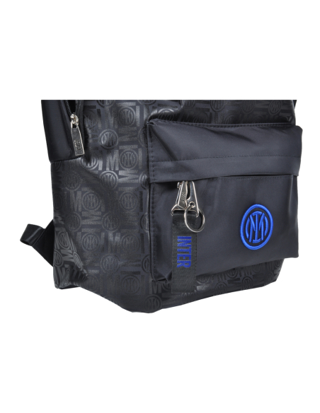 Borsa Zaino Stampato Nero Ric Blue 100% Pl Inter - Imma Italy