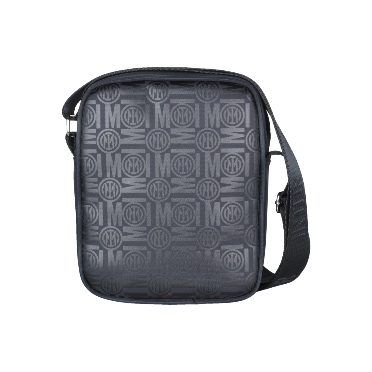 Borsello Grande Stampato Nero Ric Blue 100% Pl Inter - Imma Italy