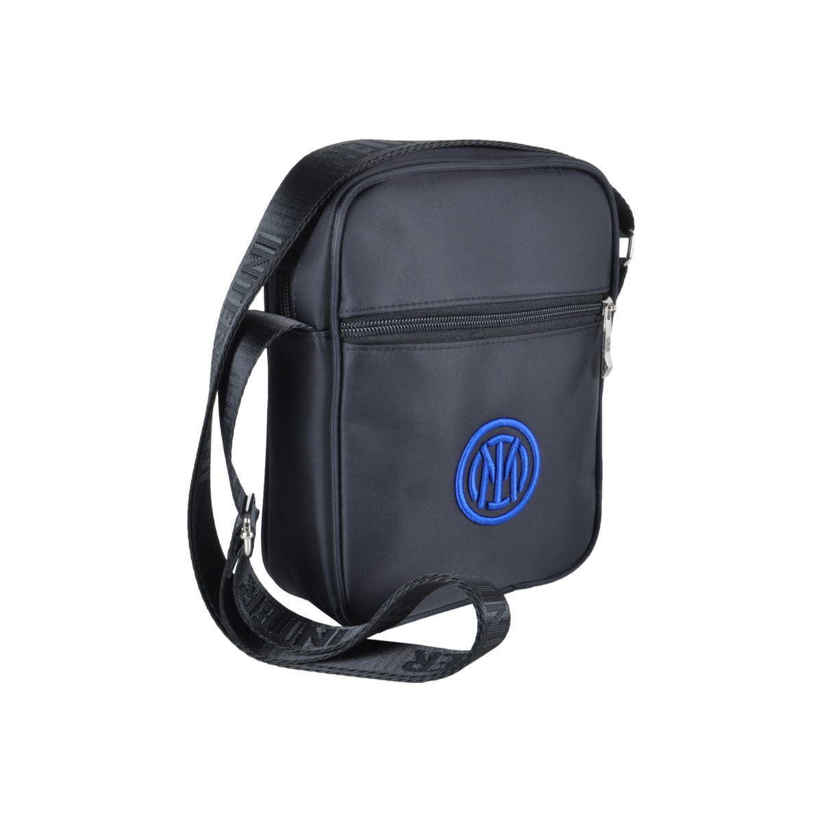 Borsello Grande Nero Ric Blue 100% Pl Inter - Imma Italy