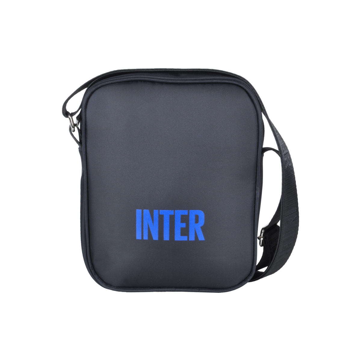 Borsello Grande Nero Ric Blue 100% Pl Inter - Imma Italy