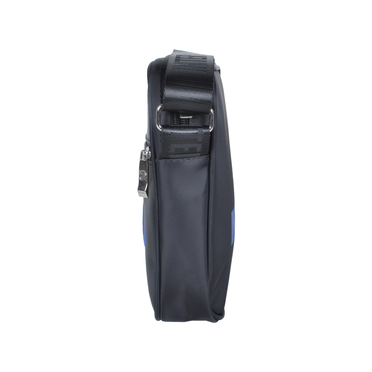 Borsello Grande Nero Ric Blue 100% Pl Inter - Imma Italy