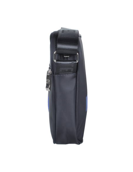 Borsello Grande Nero Ric Blue 100% Pl Inter - Imma Italy