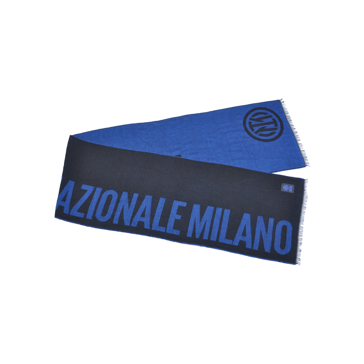 Sciarpa Logata Made In Italy In Box 50%pc 38%md 8%wo 4%wp Inter - Imma Italy