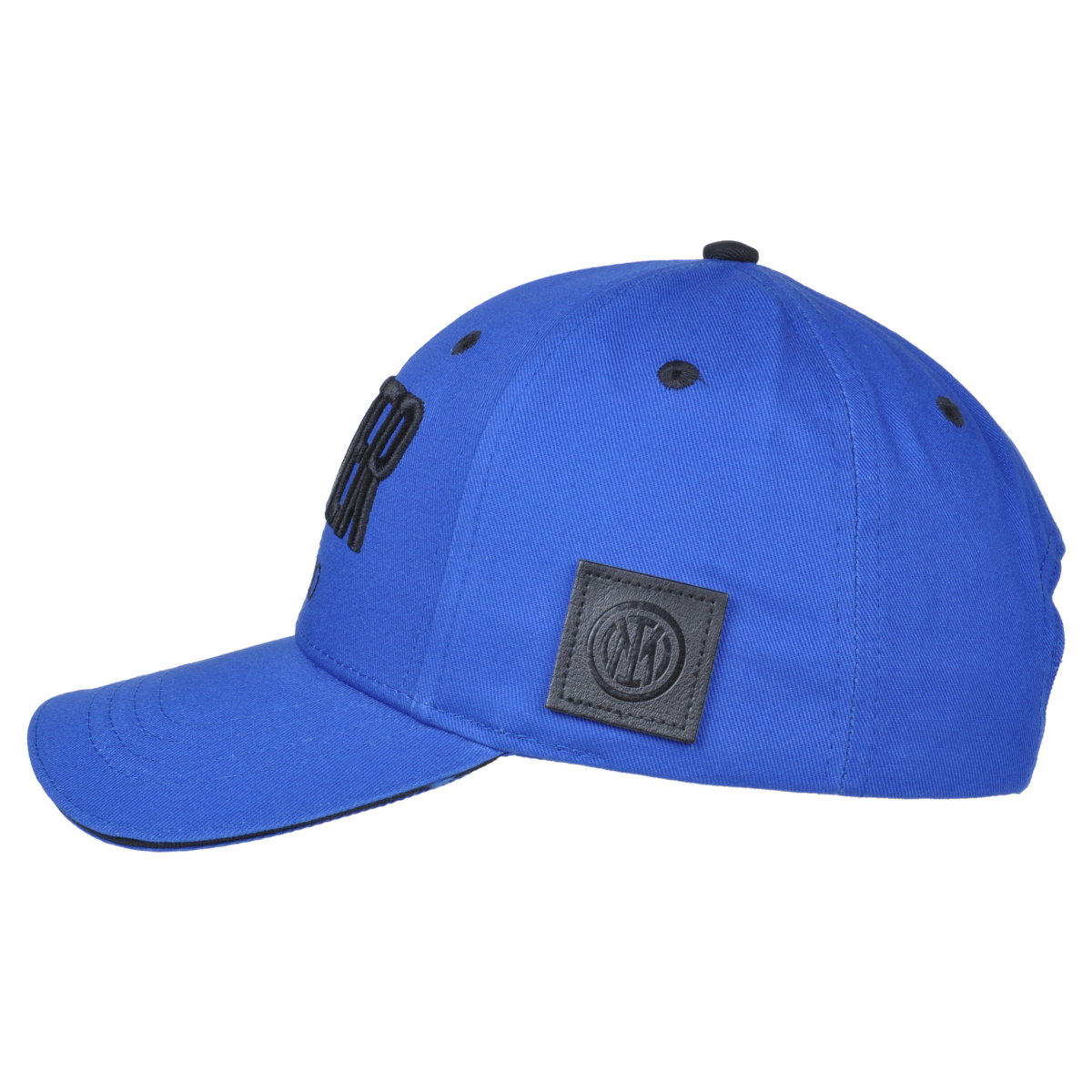 Cappello Baseball Adulto Ricamo E Patch Pelle Royal 100%co Inter - Imma Italy