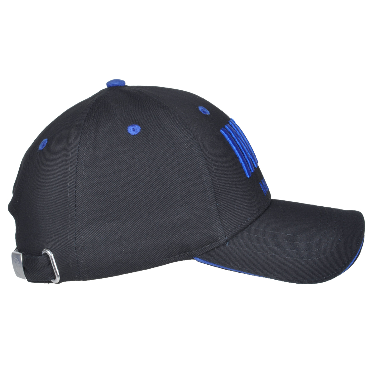 Cappello Baseball Junior Ricamo E Patch Pelle Nero 100%co Inter - Imma Italy
