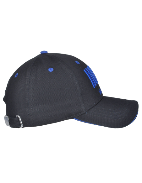 Cappello Baseball Junior Ricamo E Patch Pelle Nero 100%co Inter - Imma Italy
