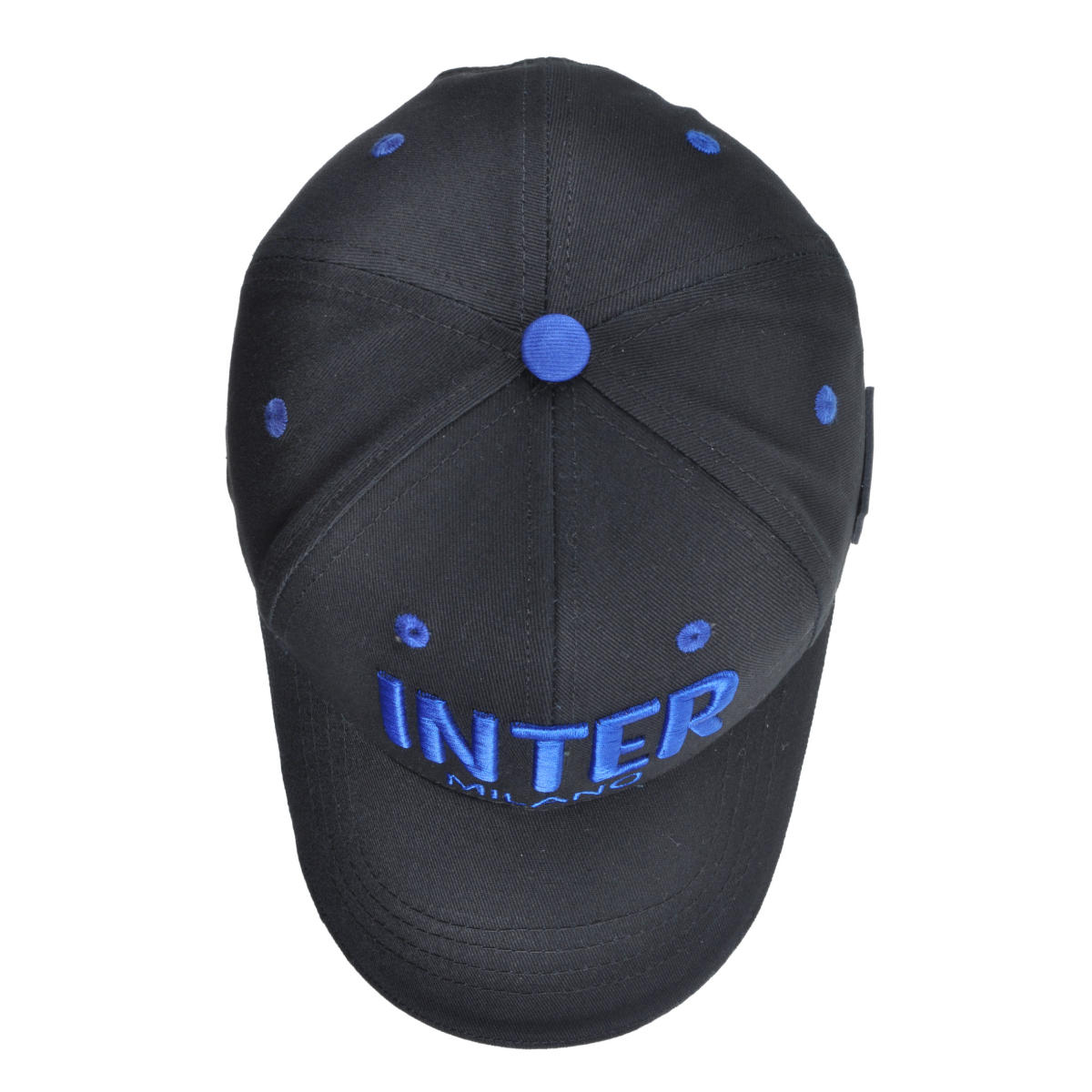 Cappello Baseball Junior Ricamo E Patch Pelle Nero 100%co Inter - Imma Italy