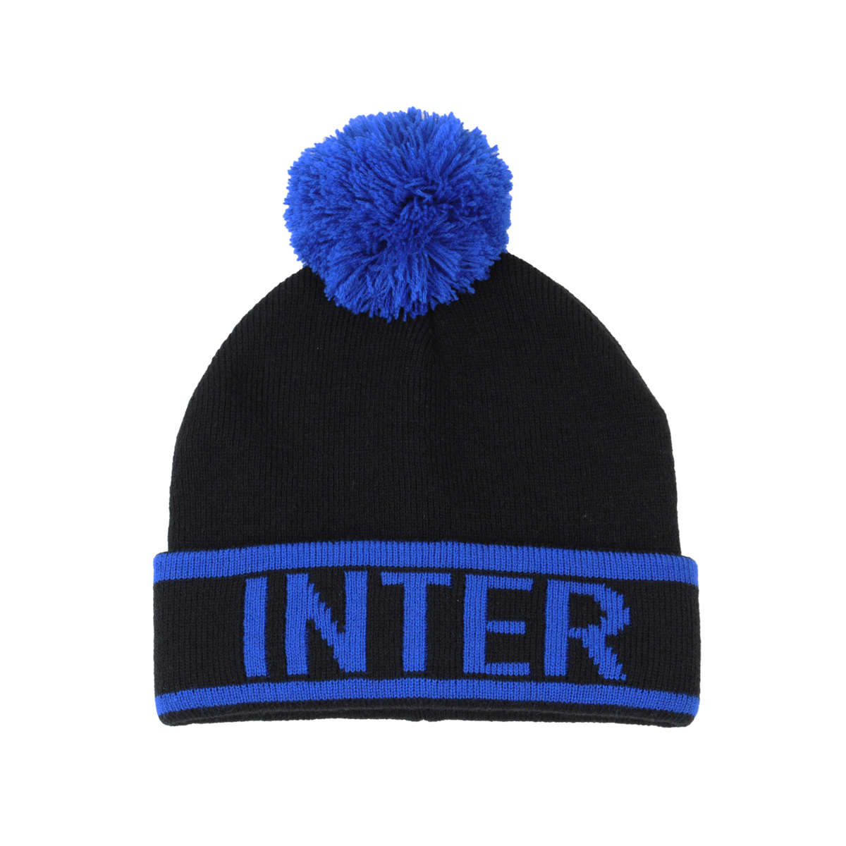 Cappello Ponpon Maglia Jacquard 100%pc Inter - Imma Italy