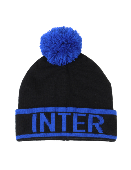 Cappello Ponpon Maglia Jacquard 100%pc Inter - Imma Italy