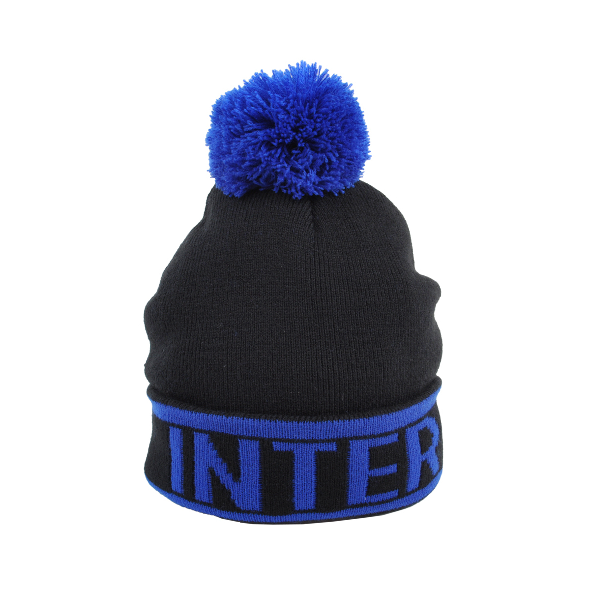 Cappello Ponpon Maglia Jacquard 100%pc Inter - Imma Italy