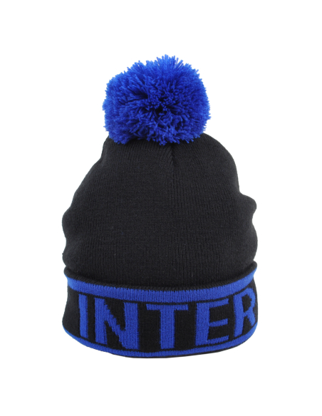 Cappello Ponpon Maglia Jacquard 100%pc Inter - Imma Italy